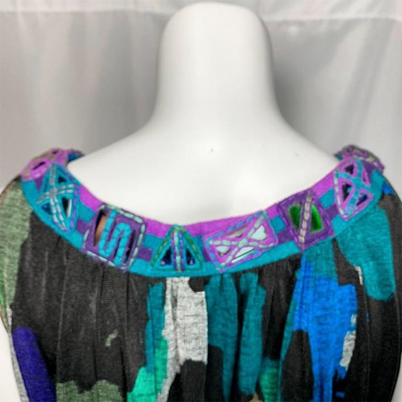 ANTHROPOLOGIE RANNA GILL Abstract Adornment dress - Picture 5 of 8